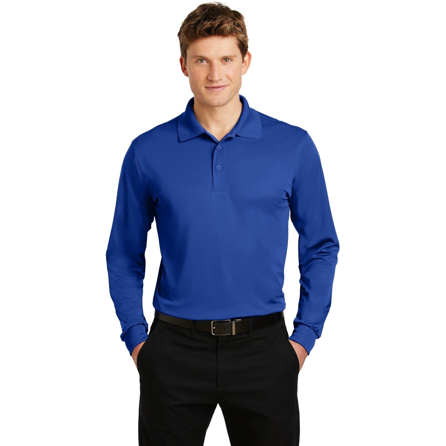 Sport-Tek-Sport-Tek® Long Sleeve Micropique Sport-Wick® Polo. ST657-MedTech-8